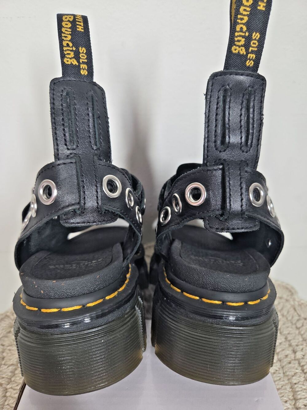 Dr. Martens Ricki Hardware Nappa Lux Leather Platform Sandals Womens US Size 5 * - Picture 2 of 14